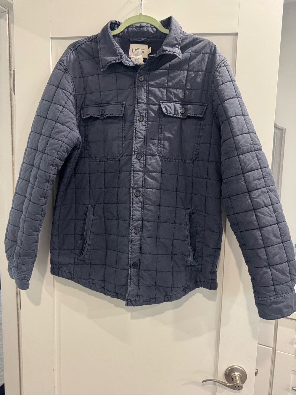 UGG Men’s Navy/Grey Quilted Light Weight Jacket